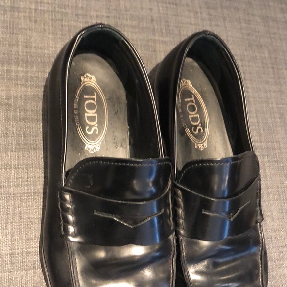 Tod’s Black Leather Size 8 Men’s Loafers - Picture 5 of 5